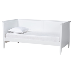 Baxton Studio Viva Classic and Traditional White Finished Wood Full Size Daybed